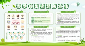 春季校园常见传染病宣传栏