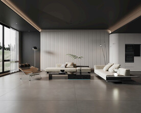  仿古砖 客厅 简约风格