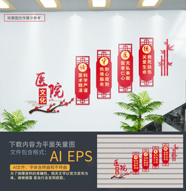 医院楼梯文化墙