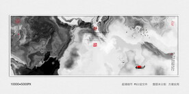 墙体水墨装饰画