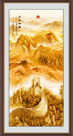 新中式玄关山水画