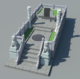 墓地坟墓设计案例效果图