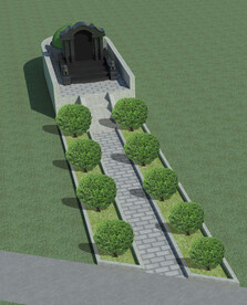 墓地坟墓设计案例效果图