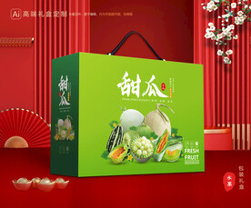 甜瓜包装 蜜瓜礼盒