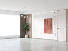 现代极简 轻奢客厅 空场景