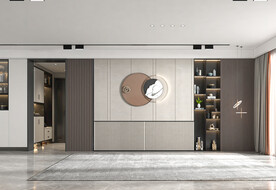 现代轻奢客厅背景墙