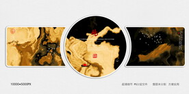 水墨电视背景墙