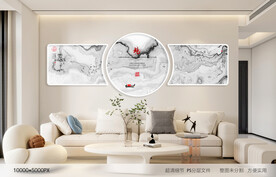 中式复古水墨画