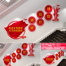 教育楼道文化墙