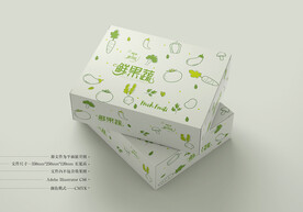 新鲜果蔬包装 平面图