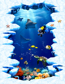 3D海底世界立体画
