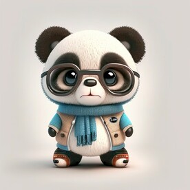 3D立体卡通大熊猫