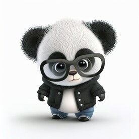 3D立体卡通大熊猫