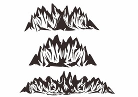 陡峻山峰CDR设计稿