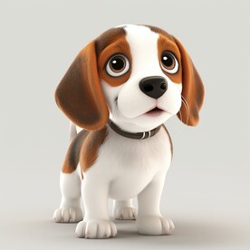 3D立体小狗