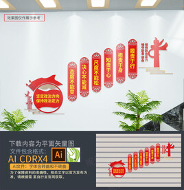 保持政治定力党建楼梯