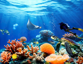 海底世界水族馆软膜天花