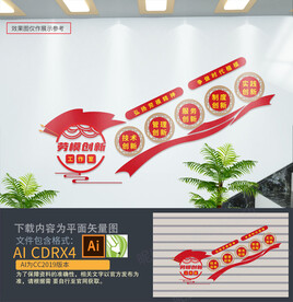 劳模楼梯间文化墙