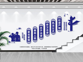 城管楼梯文化墙