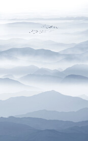 竖幅山水画