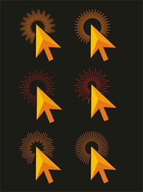 矢量指示方向箭头元素图标