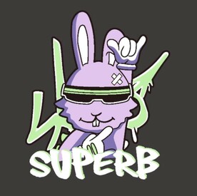 卡通兔子潮牌印花图案