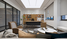 现代风格经理室效果图