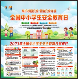 校园安全展板