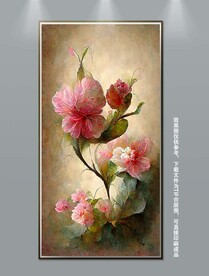 现代华丽花卉静物油画装饰画