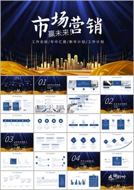 商业策划市场营销提案PPT模板