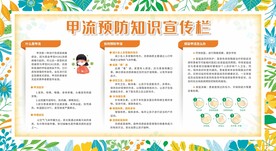 预防甲流宣传展板