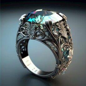 古老的宝石戒指