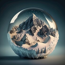 玻璃球内的风景