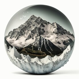 玻璃球内的风景