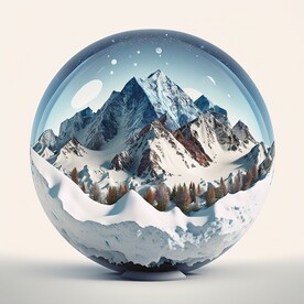 玻璃球内的风景