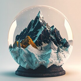 玻璃球内的风景