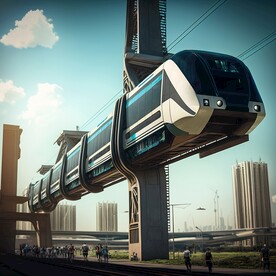 悬挂式火车设计