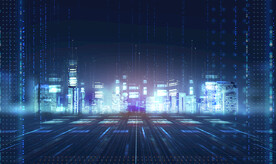 数字世界未来科技海报模板设计