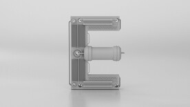 英文字母建模 白膜 C4D