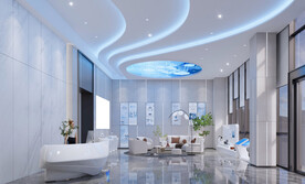 展厅前台效果图