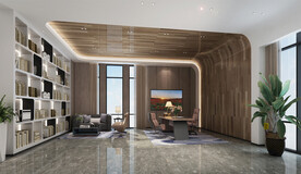 经理室办公室效果图