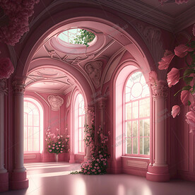 粉色拱门