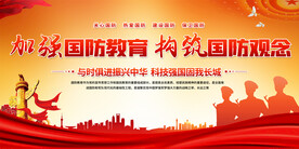 国防教育宣传展板