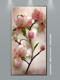 手绘古典欧式静物花玄关装饰画