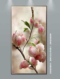 手绘古典欧式静物花玄关装饰画