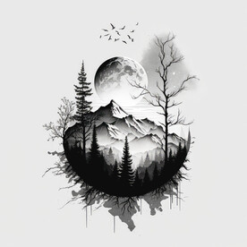 月满西山