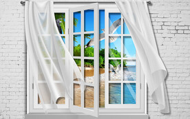 自然风景背景墙