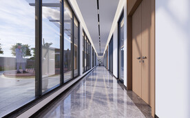 办公室通道效果图