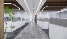 办公室过道效果图