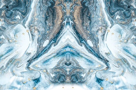 蓝色鎏抽象奢石大气大理石纹石材